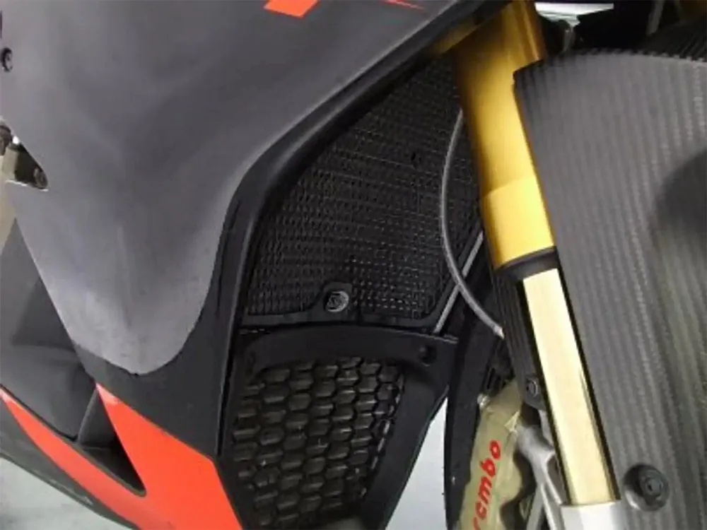 Subito Disponibile GRIGLIA PROTEZIONE RADIATORE R&G APRILIA RSV4 / R 2009-2014-