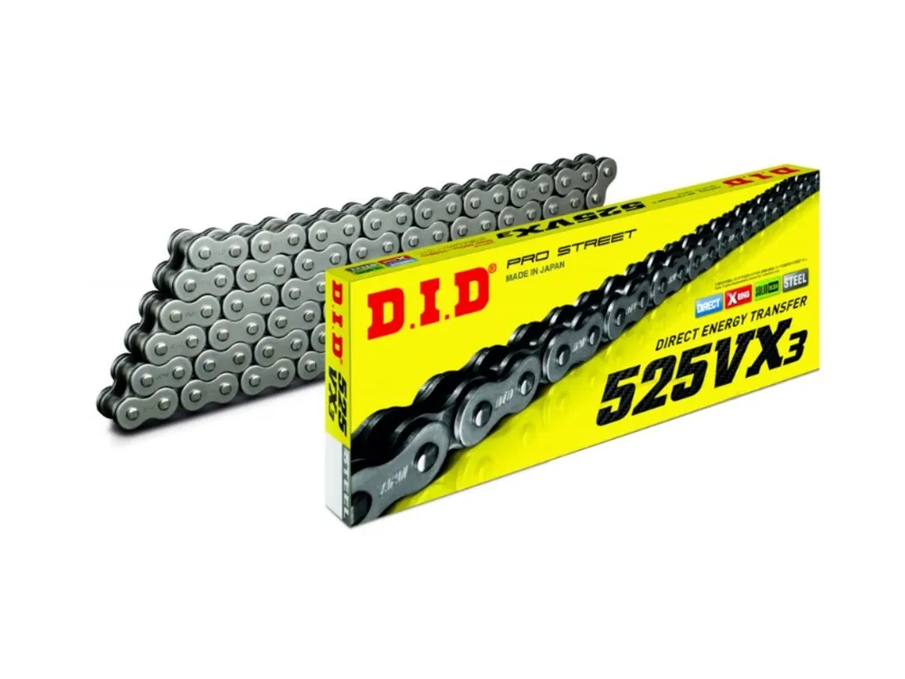 CATENA DID MODELLO VX3 116 MAGLIE PASSO 525 NERA- Occasione Imperdibile