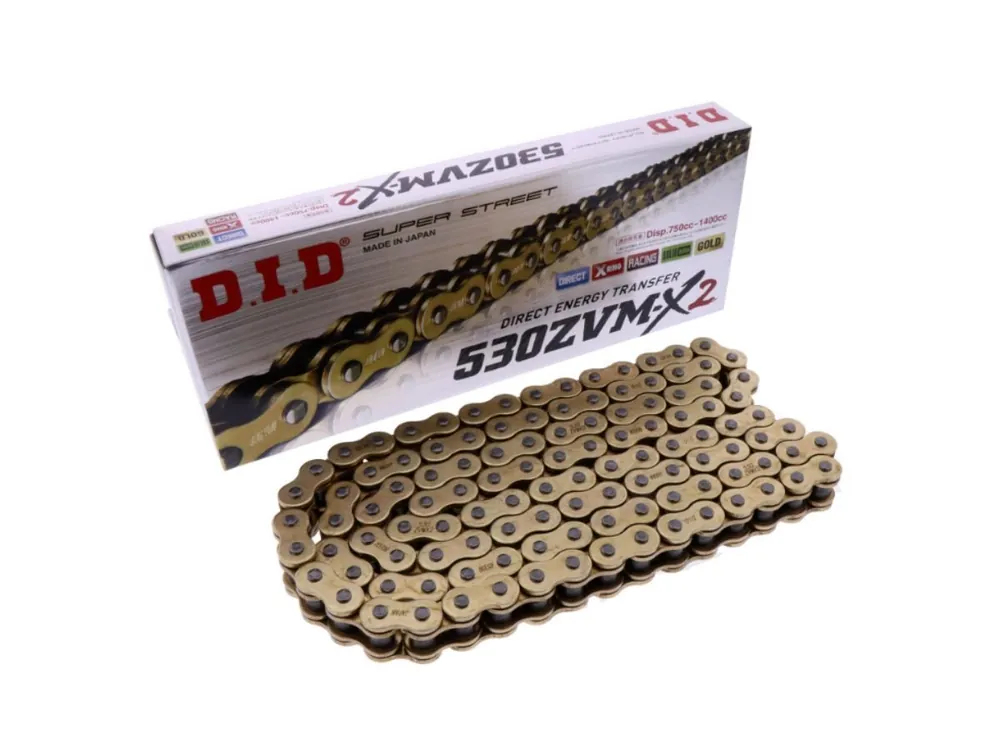 CATENA DID MODELLO ZVM-X2 G&G PASSO 530 GIUNTO A RIVETTO (ZJ) 120 MAGLIE- Ultime Pezzi