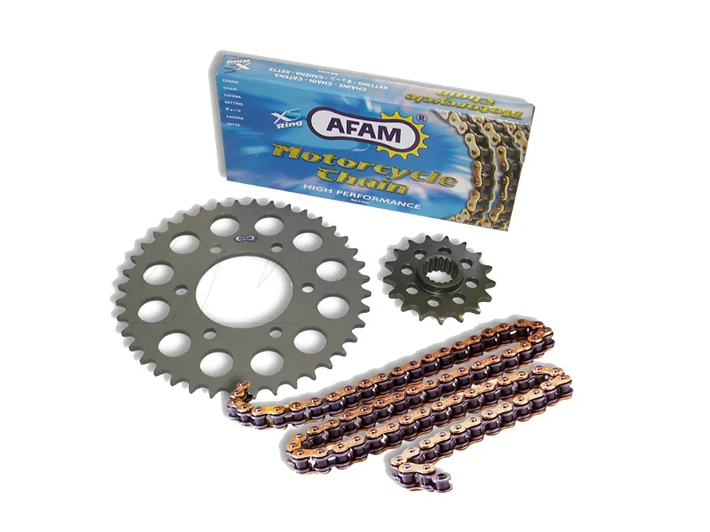 Subito Disponibile KIT TRASMISSIONE COMPLETA PASSO 420 STANDARD AFAM MALAGUTI XSM 50 SM 2007-2008-