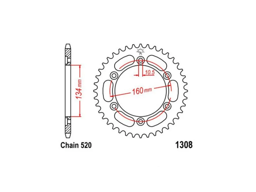 Promo Stagionale CORONA 42 DENTI PASSO 520 JT HONDA CBR 600 FR 2001-2002-