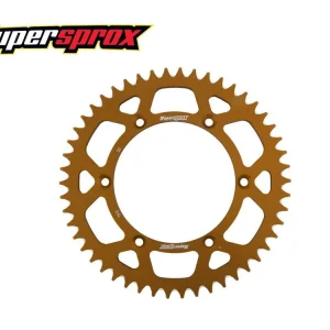 Esclusivo CORONA PASSO 420 ALLUMINIO 56 SUPERSPROX BRONZO HONDA CR RB 80 1996-2002-