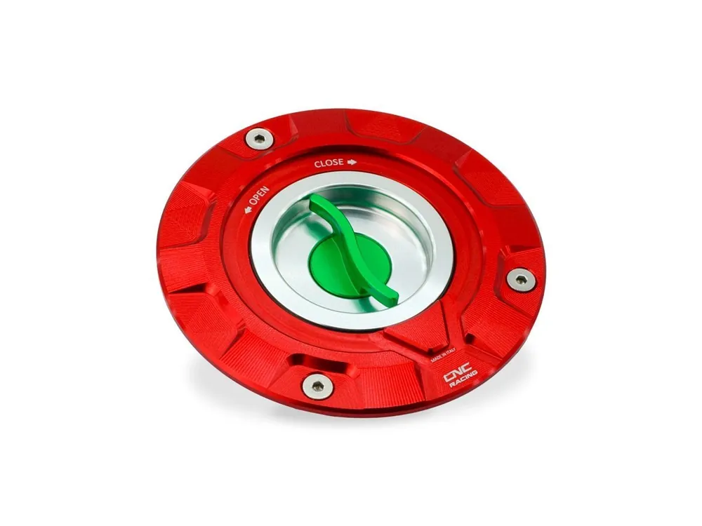 TAPPO SERBATOIO CARBURANTE TRICOLORE CNC RACING APRILIA RSV4 FACTORY / RACING FACTORY 2009-2018- Esclusivo