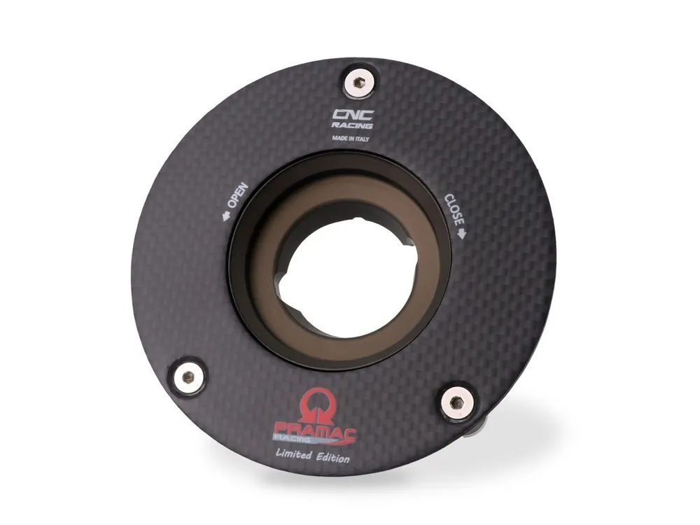 TAPPO SERBATOIO CARBURANTE FLANGIA CARBON PRAMAC CNC APRILIA RSV4 RR 2015-2018- Ultima Occasione