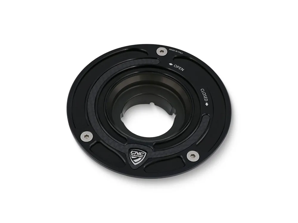 Novità TAPPO CARBURANTE FLANGIA CARBON CNC RACING APRILIA RSV4 FACTORY 2009-14-