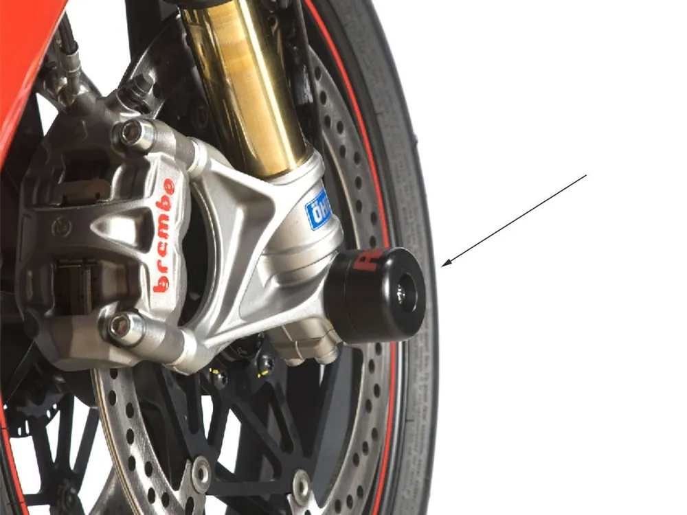 Professionale TAPPO PROTEZIONE FORCELLA VERSIONE PICCOLA R&G DUCATI PANIGALE V4 / S / R 2018-2020-