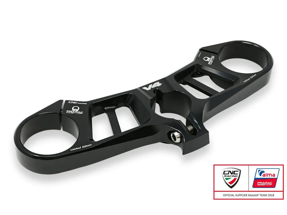 Offerta Limitata PIASTRE DI STERZO SUPERIORE PRAMAC CNC RACING DUCATI PANIGALE V4 / S / R 2018-2024-