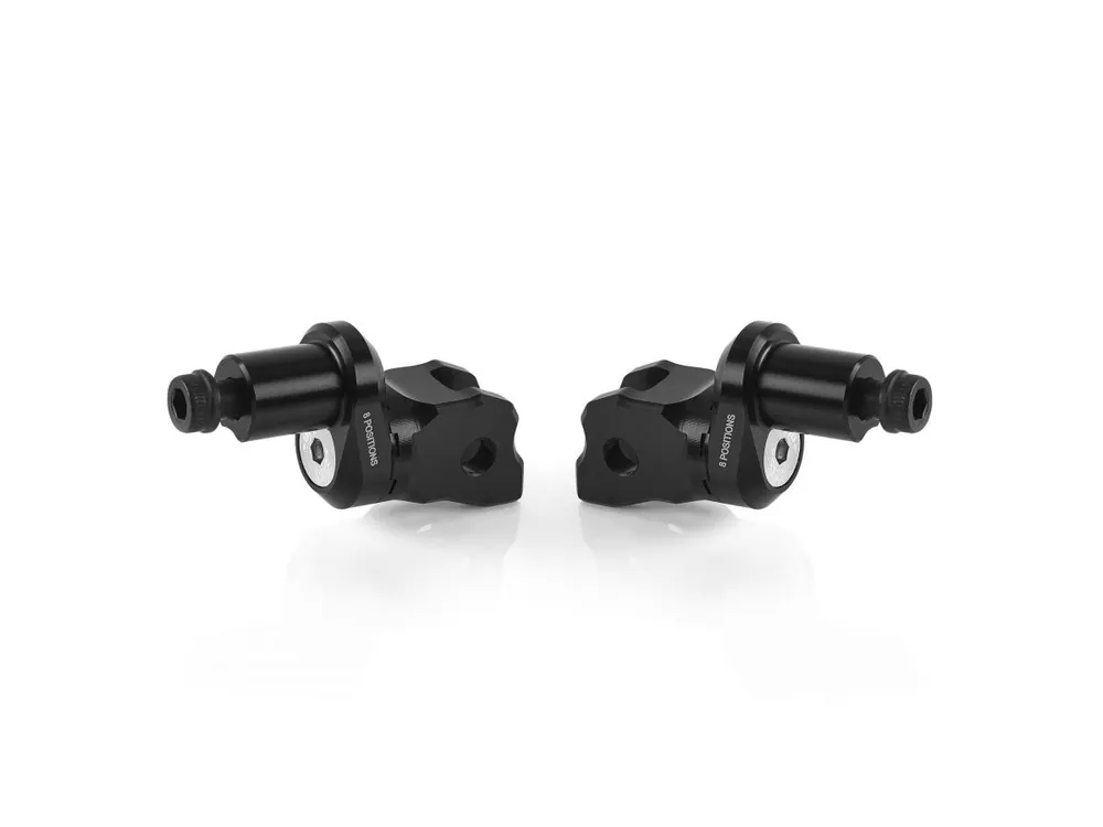 COPPIA KIT MONTAGGIO PEDIVELLE PILOTA 8 POSIZIONI RIZOMA APRILIA RS 660 / FACTORY 2020-2026- Subito Disponibile