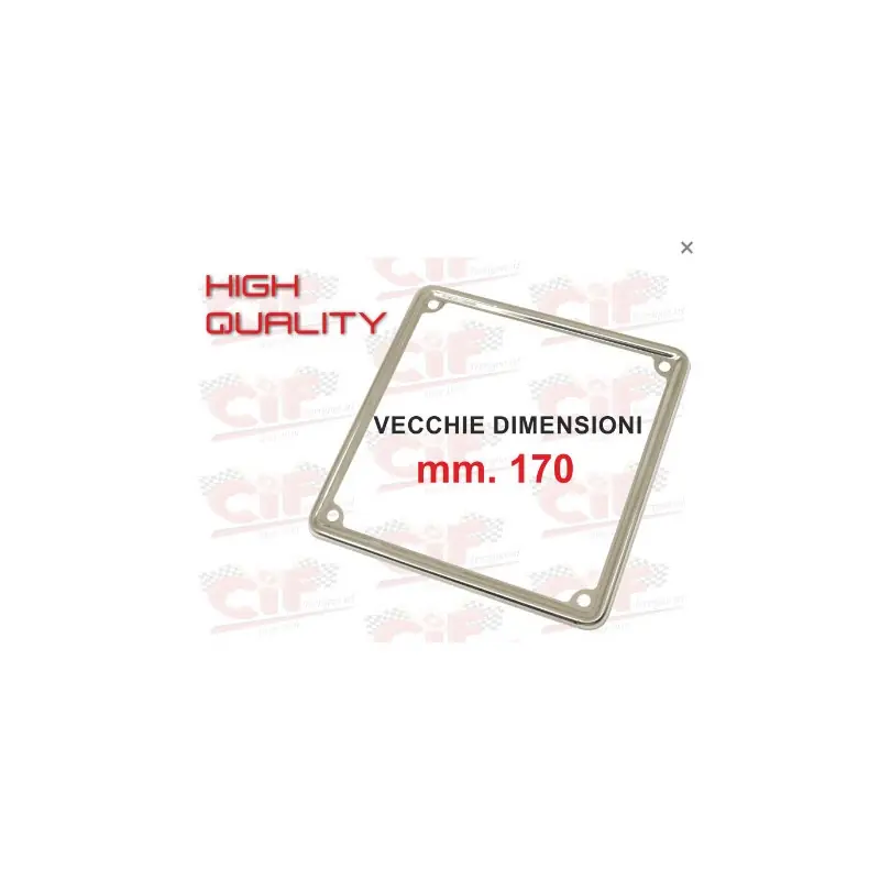Prezzo Di Fabbrica CORNICE TARGA INOX LUCIDATA FINO AL -99