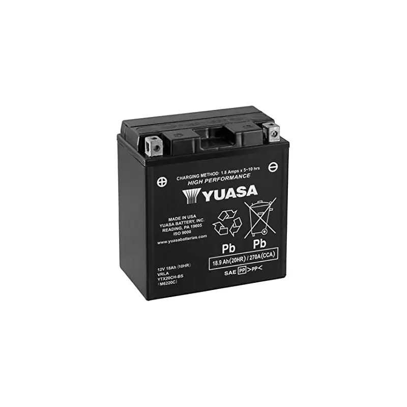 BATTERIA YUASA YTX20CH-BS (SIG Prezzo Di Fabbrica