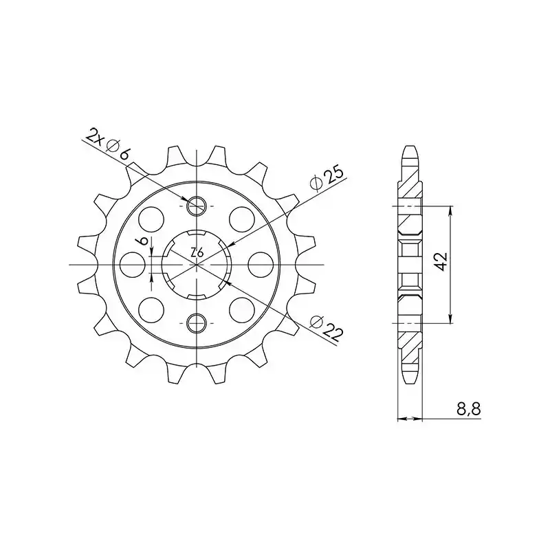 PIGNONE P520 - Z15 (DIS.20401) Subito Disponibile