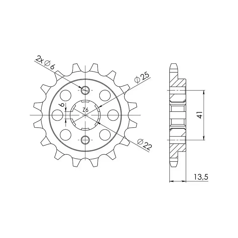 Soddisfatti O Rimborsati PIGNONE P525 - Z15 (DIS.20506)