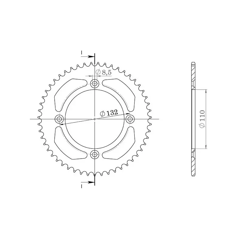 CORONA IN ALLUMINIO P428 - Z49 (DIS.00128) Subito Disponibile