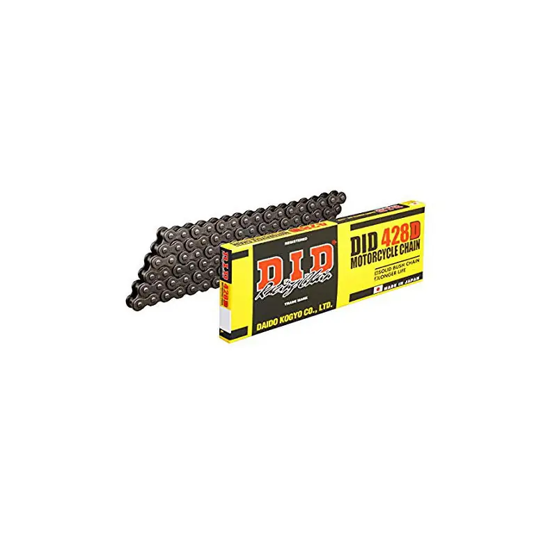 Pagamento Sicuro CATENA DID 428D (Black & Black) - Lunghezza: 148 maglie con giunto a clip (RJ)