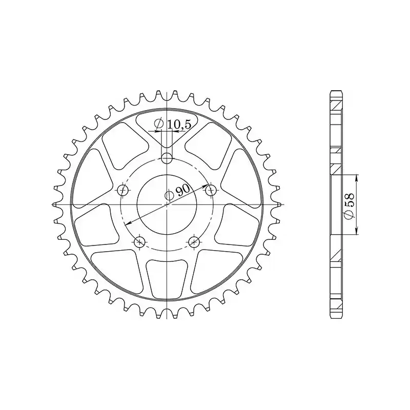 CORONA IN ACCIAIO P520 - Z40 (DIS.10215) Prezzo Scontato