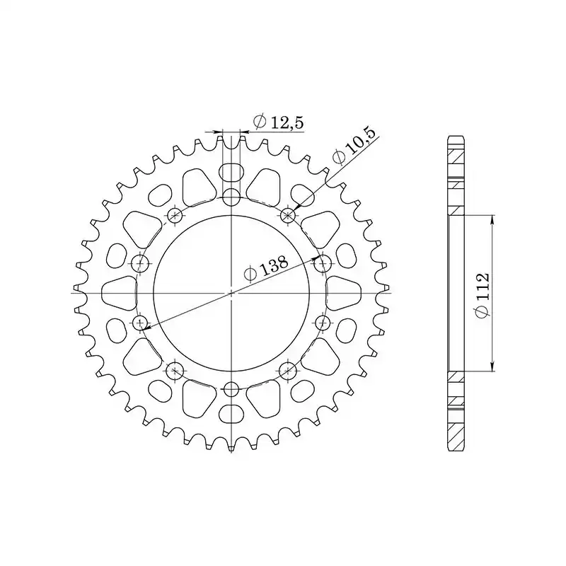 CORONA IN ACCIAIO P520 - Z38 (DIS.10509) Super Prezzo