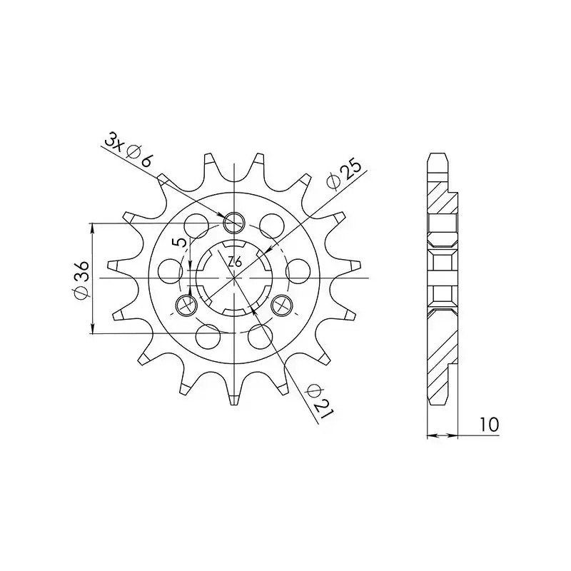 PIGNONE P520 - Z15 (DIS.22600) Prezzo Di Fabbrica
