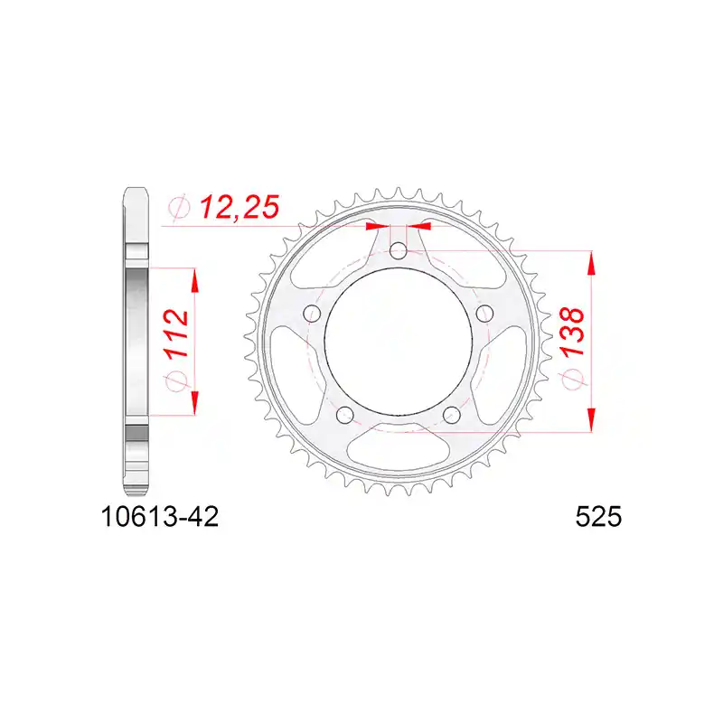 CORONA AFAM IN ACCIAIO P525 - Z42 (DIS.10613) Prezzo Ridotto