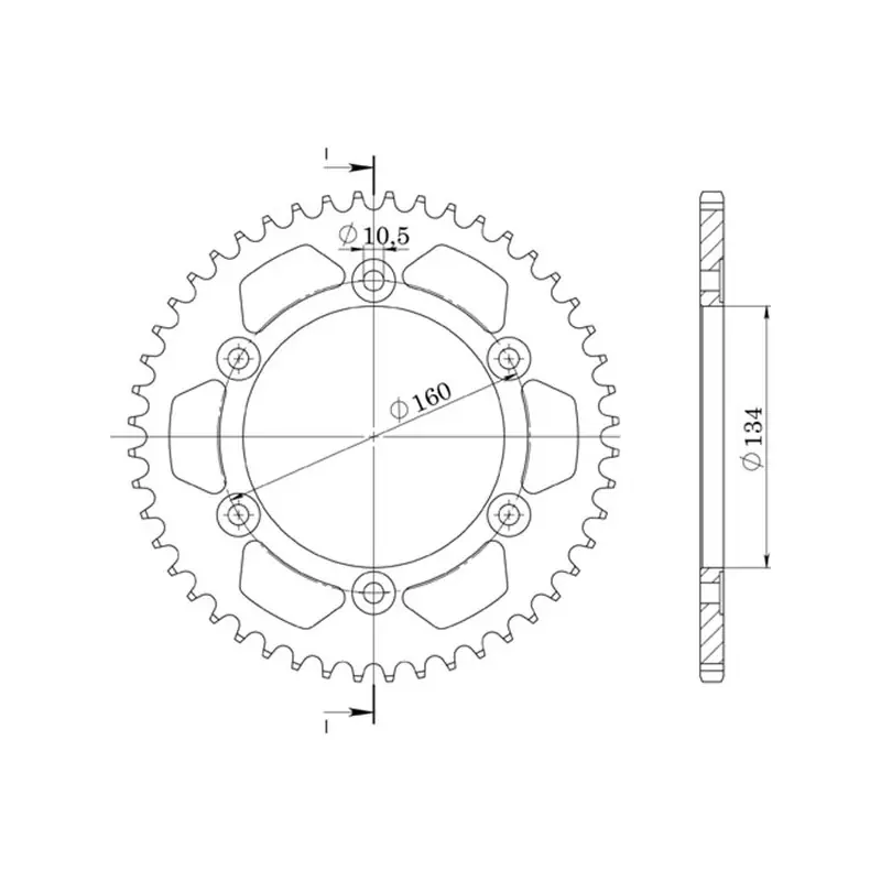 CORONA IN ALLUMINIO P525 - Z46 (DIS.11617) Compra Adesso