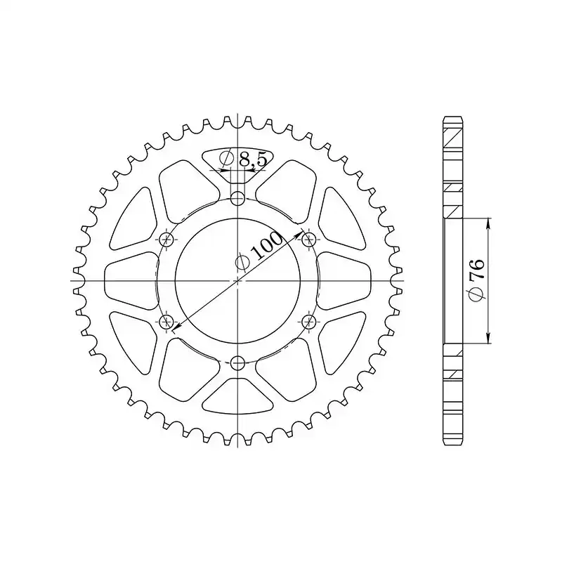 Consegna Rapida CORONA IN ACCIAIO P428 - Z48 (DIS.12222)