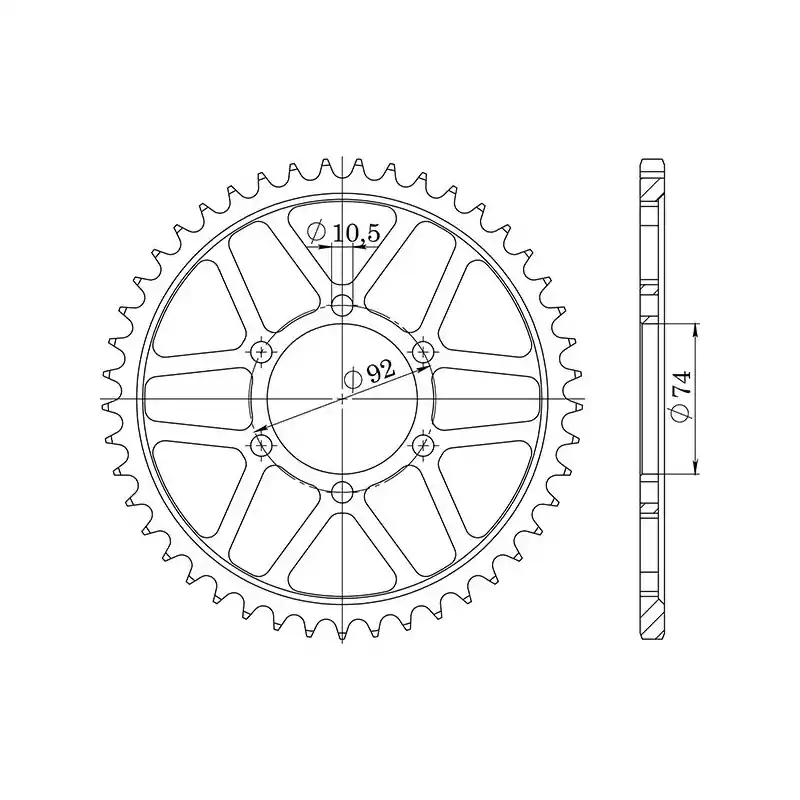 Acquista Ora CORONA IN ACCIAIO P530 - Z45 (DIS.12403)