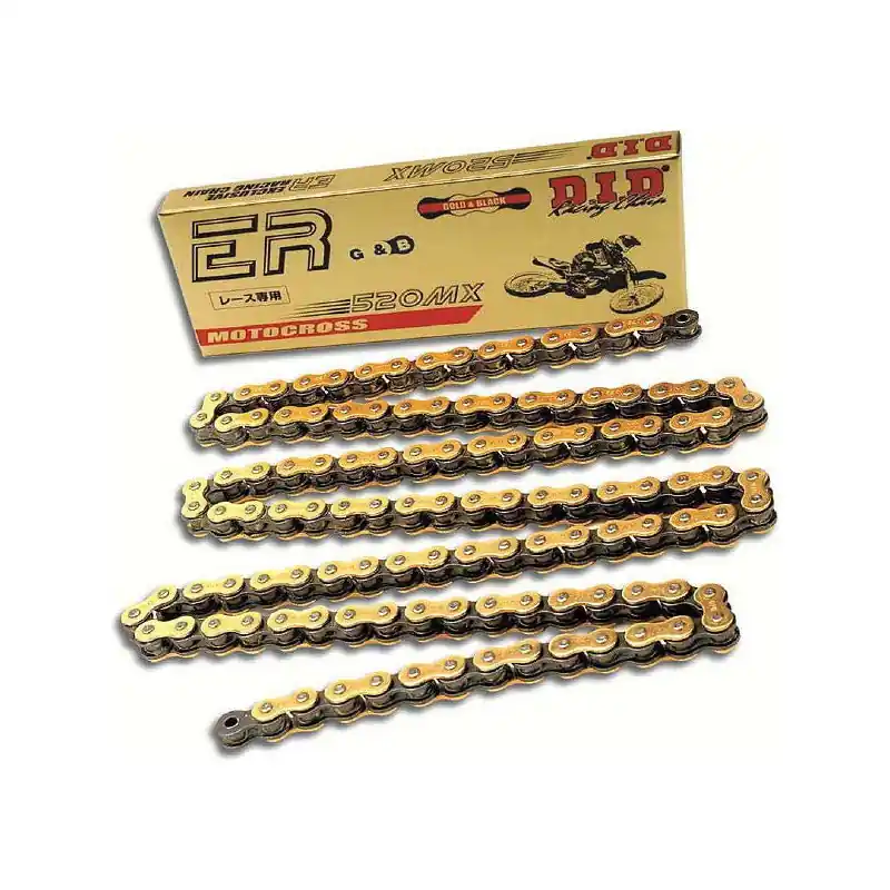 Quantità Limitata CATENA DID 520MX (Gold & Black) - Lunghezza: 112 maglie con giunto a clip (RJ)