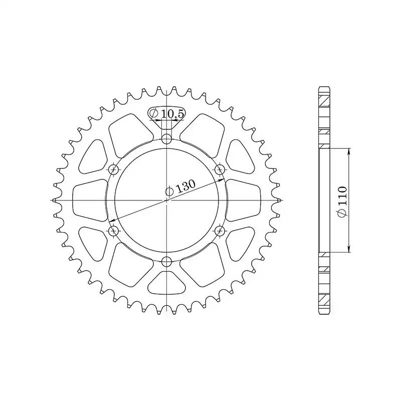 CORONA IN ALLUMINIO P520 - Z42 (DIS.13812) Novità