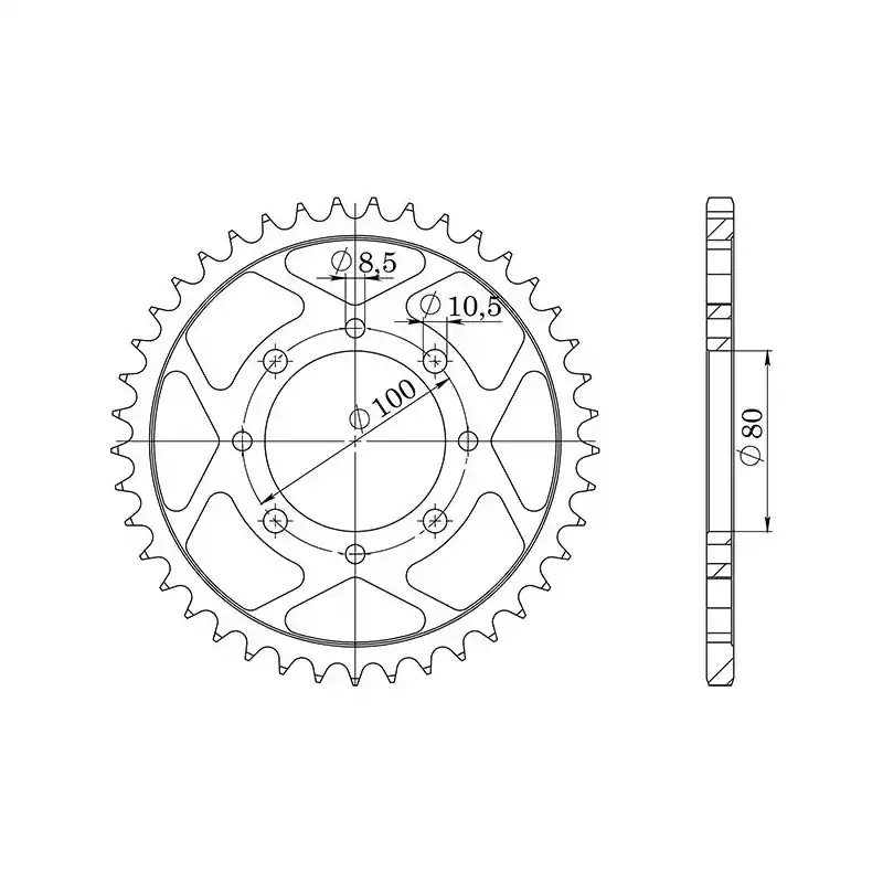 CORONA IN ACCIAIO P520 - Z47 (DIS.14302) Prezzo Di Fabbrica