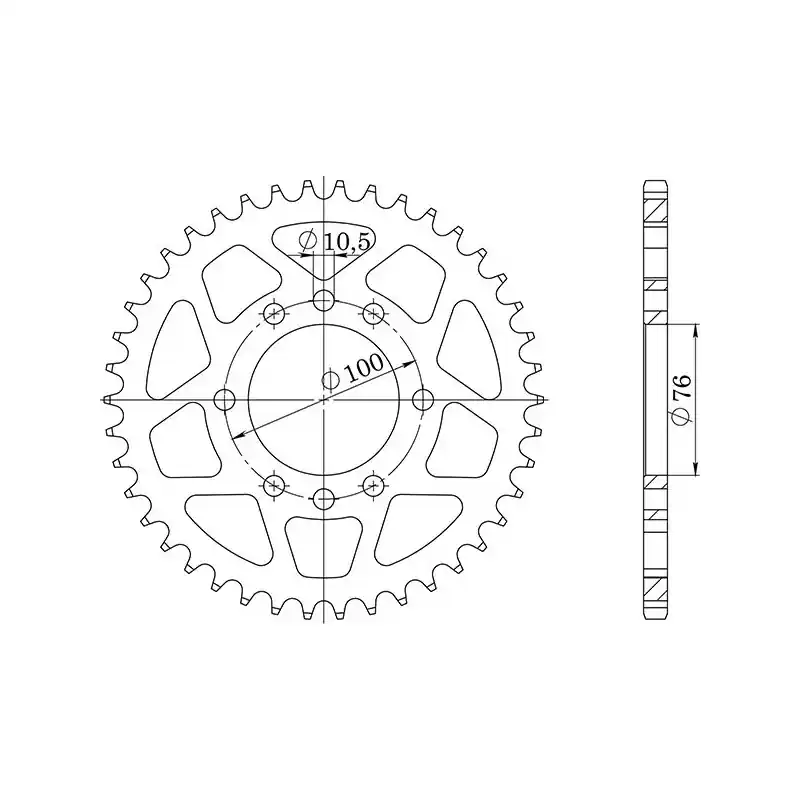 CORONA IN ACCIAIO P520 - Z48 (DIS.14401) Spedizione Espresso