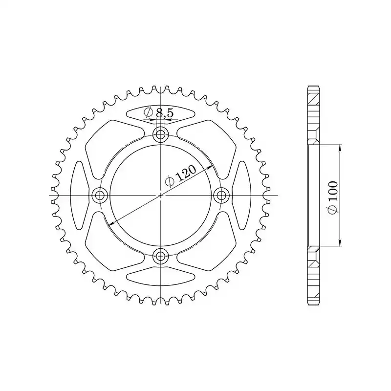 Super Prezzo CORONA IN ALLUMINIO P428 - Z54 (DIS.15104)