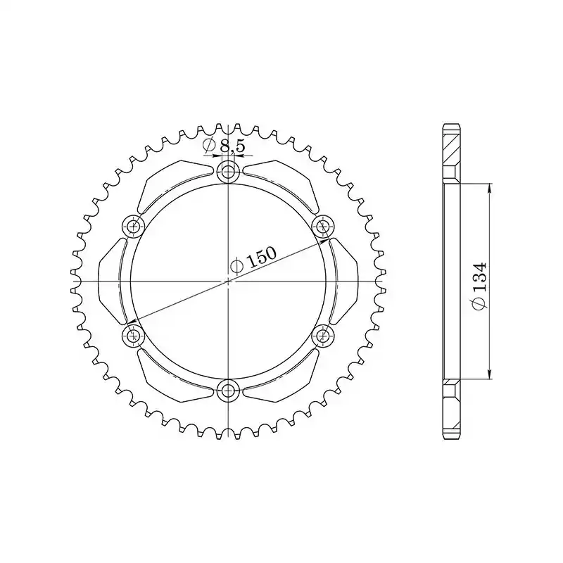 CORONA IN ACCIAIO P428 - Z52 (DIS.16207) Reso Gratuito