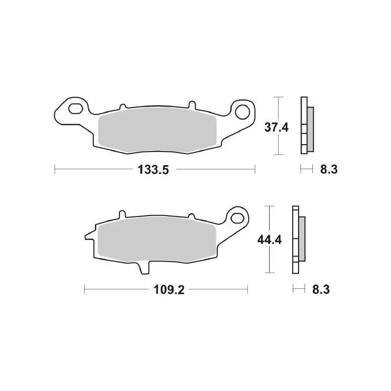 Esclusivo PASTIGLIE FRENO POSTERIORE SBS 704LS