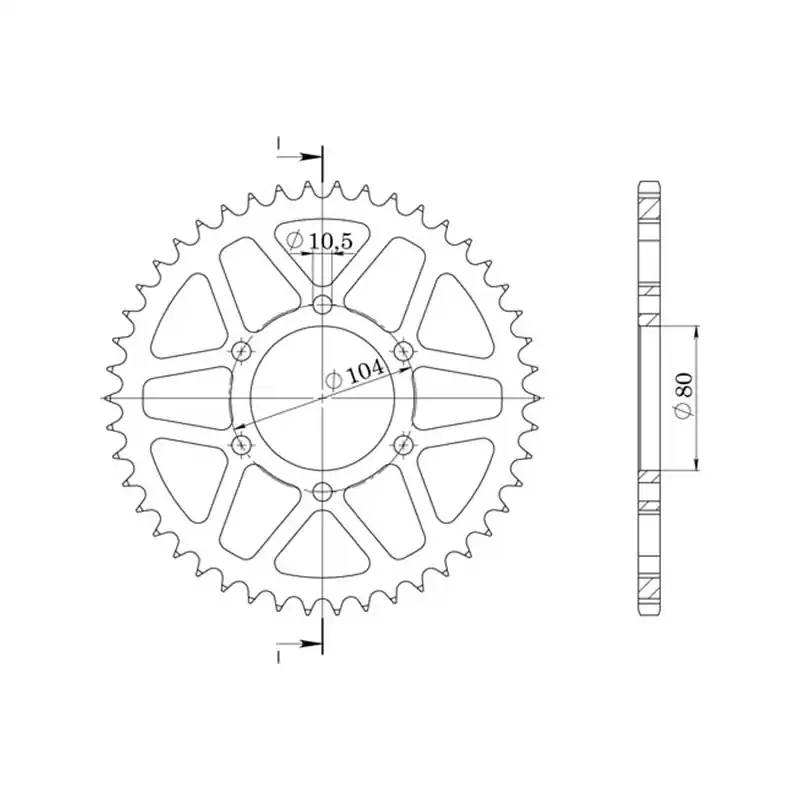 Occasione CORONA IN ALLUMINIO P520 - Z45 (DIS.17403)
