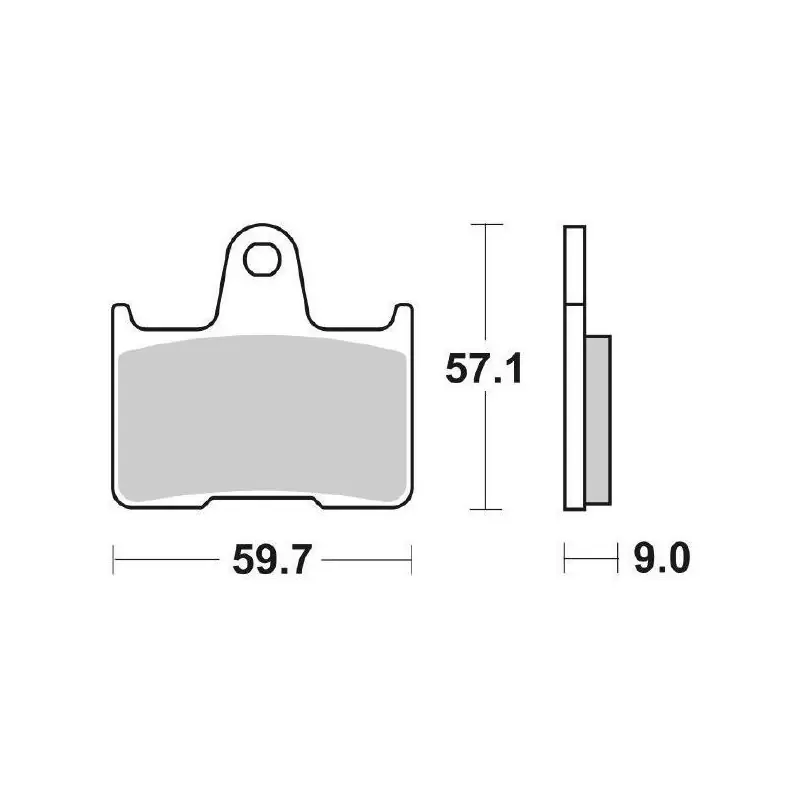 Spedizione Espresso PASTIGLIE FRENO POSTERIORE SBS 765LS