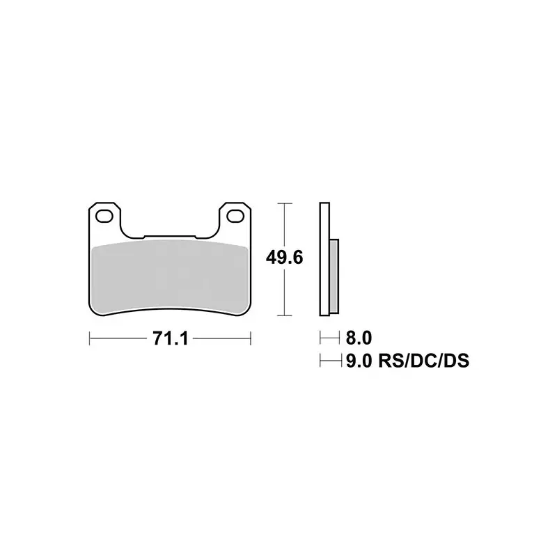 Pagamento Sicuro PASTIGLIE FRENO ANTERIORE RACING SBS 806RST