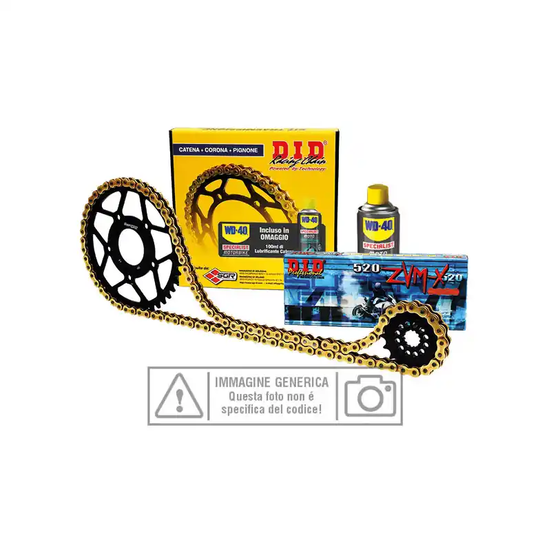 KIT TRASMISSIONE S-AL 14-48-114 DID520VX3 (G&B) R Per: YAMAHA 250 WR R 2T Spedito Oggi