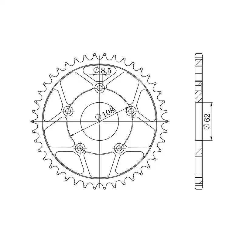 Offerta Lampo CORONA IN ACCIAIO P520 - Z39 (DIS.44203)