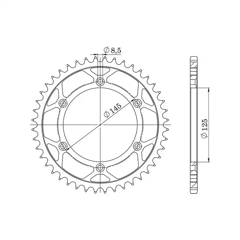 Prezzo Basso CORONA IN ACCIAIO P520 - Z44 (DIS.44202)
