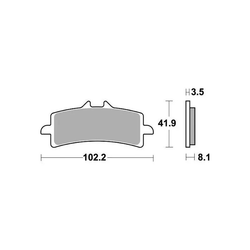 PASTIGLIE FRENO ANTERIORE RACING SBS 841RST Nuova Collezione
