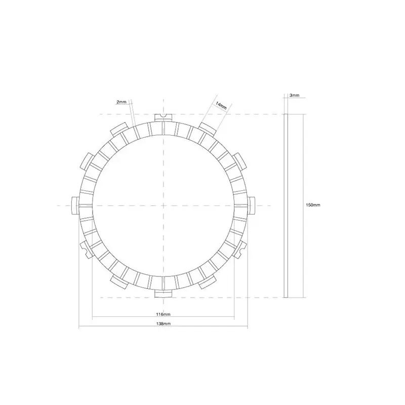Prezzo Conveniente DISCO FRIZIONE GUARNITO FCC