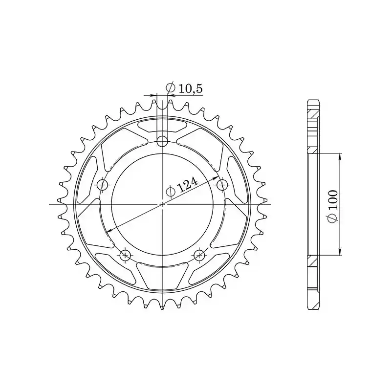 Di Tendenza CORONA IN ACCIAIO P525 - Z38 (DIS.50614)