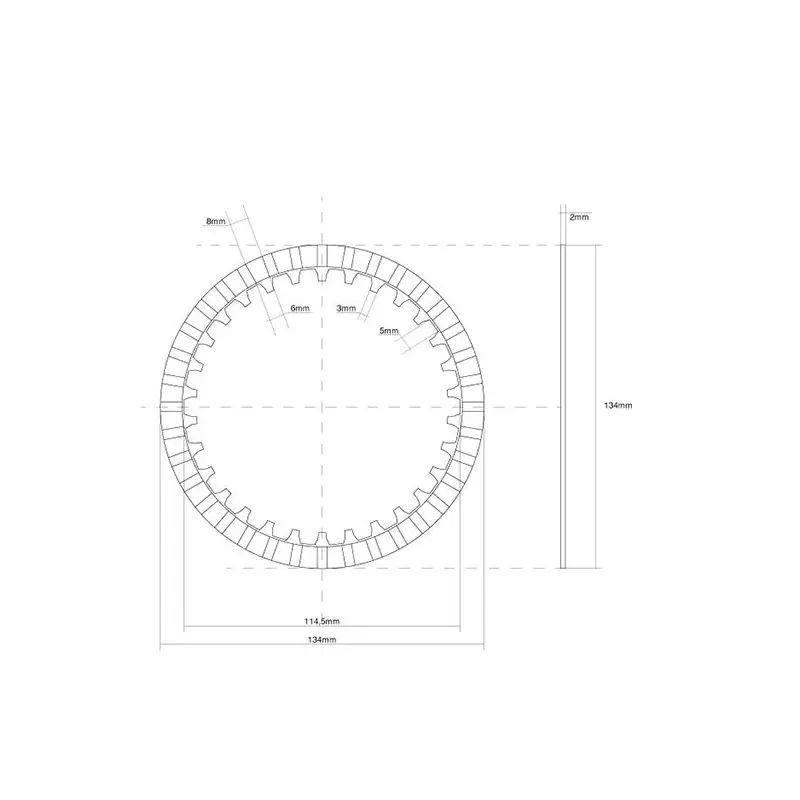 Quantità Limitata DISCO FRIZIONE GUARNITO FCC
