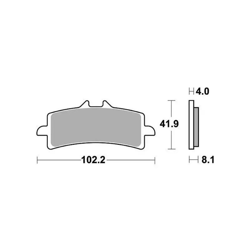 Ultime Pezzi PASTIGLIE FRENO ANTERIORE RACING SBS 901DS-2