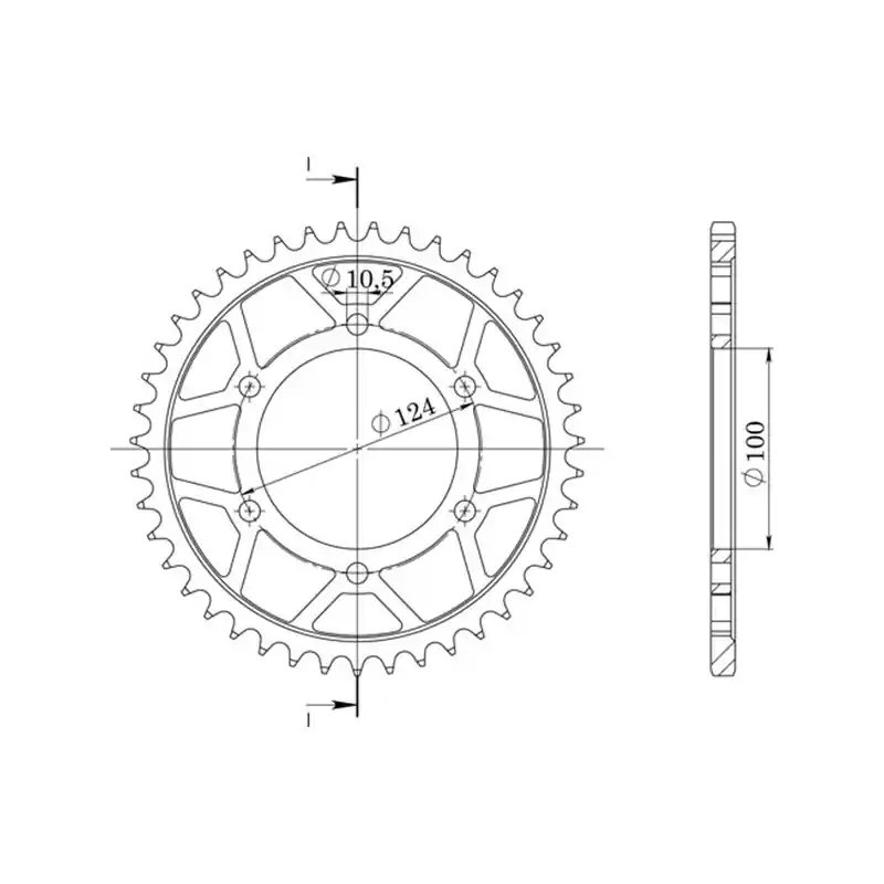 CORONA IN ALLUMINIO P525 - Z42 (DIS.51609) Direttamente Dal Produttore