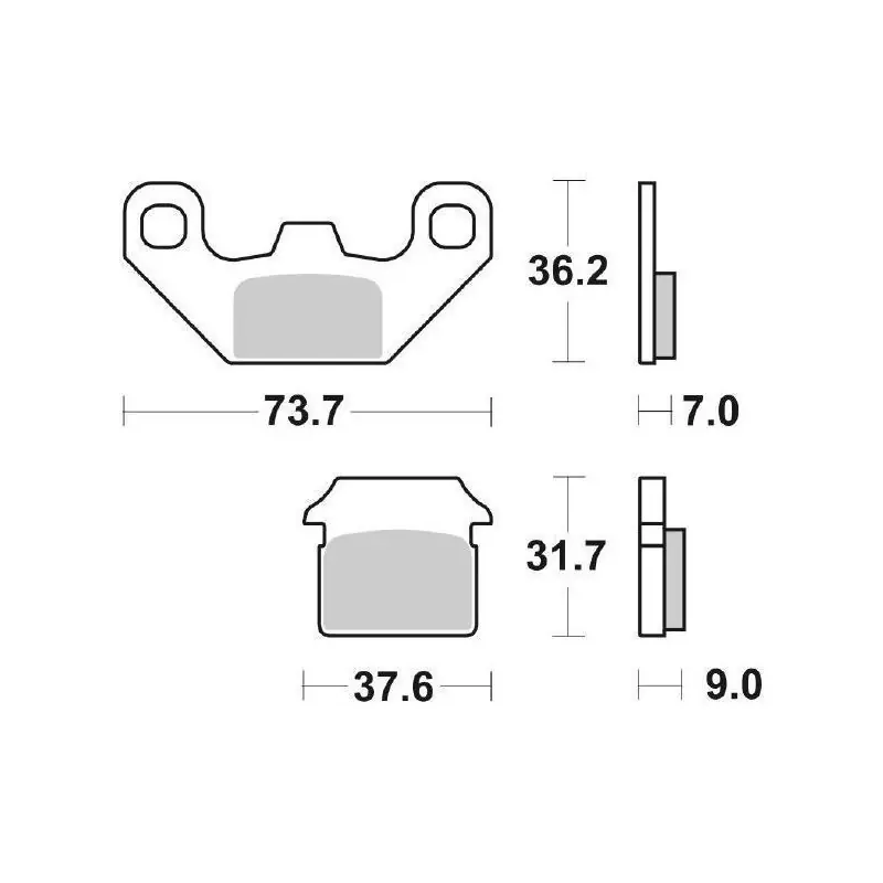 PASTIGLIE FRENO SBS 213HF Popolare