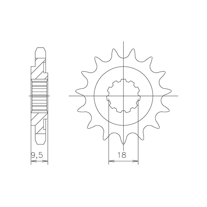 PIGNONE P520 - Z14 (DIS.00524) Consegna Rapida