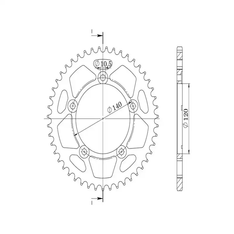 Nuovo Arrivo CORONA IN ALLUMINIO P525 - Z45 (DIS.15604)