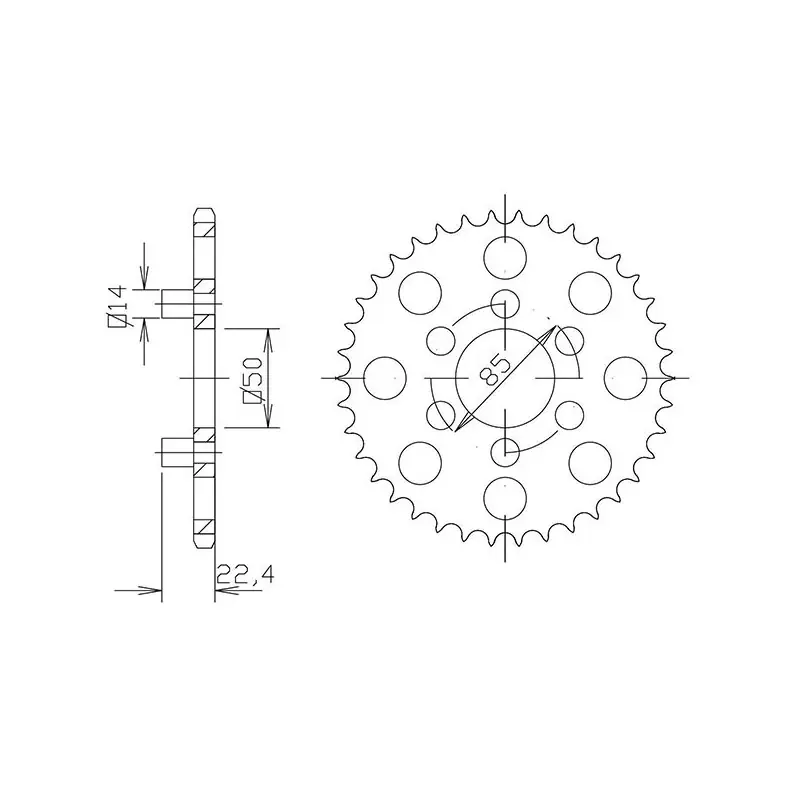 CORONA IN ACCIAIO P415 - Z46 (DIS.35102) Ultime Pezzi