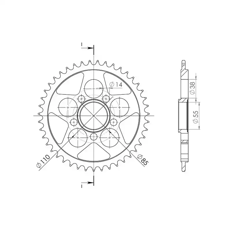 Solo Oggi CORONA IN ACCIAIO P525 - Z45 (DIS.50610)