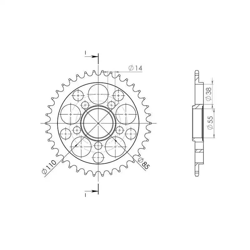Esclusivo CORONA IN ACCIAIO P520 - Z41 (DIS.50606)